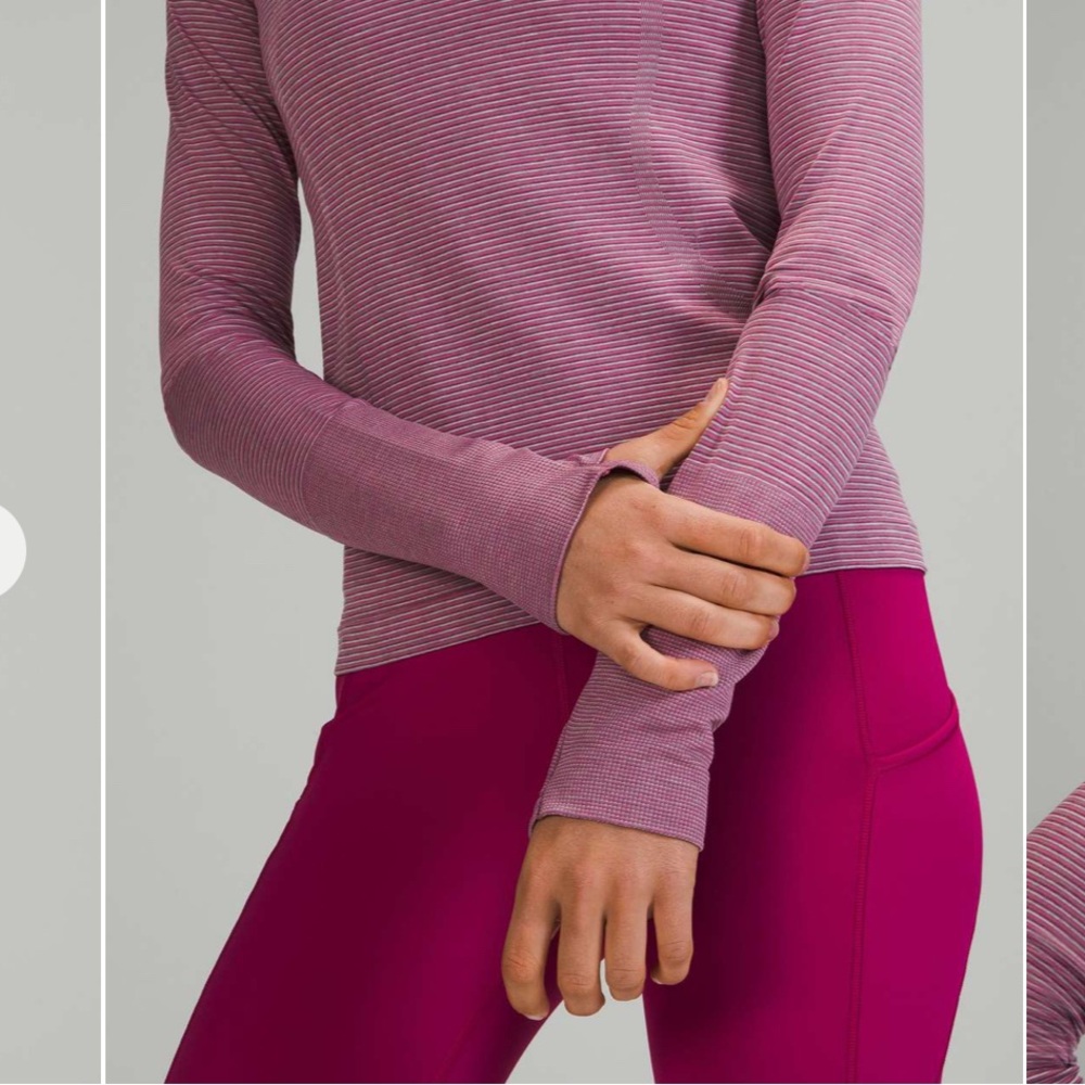 Swiftly Striped Long Sleeve Top Race Length